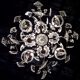 Louis XV-style bronze cage and crystal Baccarat chandelier