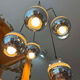 Suspension Space Age 5 openwork lights, 1970s, adjustable