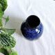 Vintage Blue Ceramic Vase by Jie in Sweden
