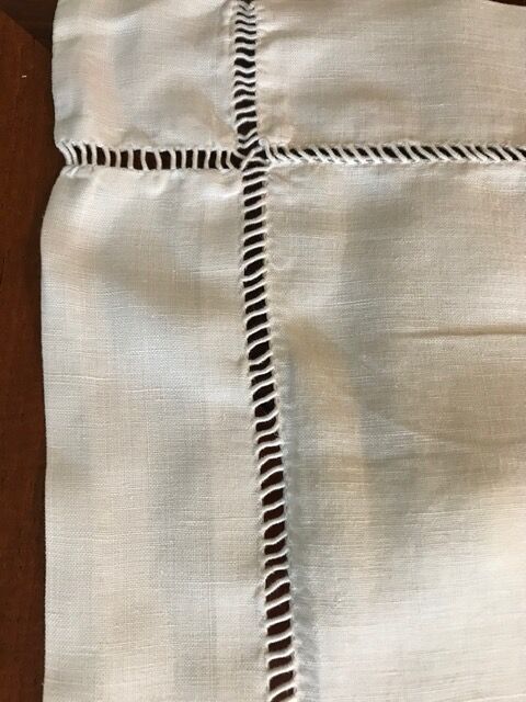 Old-day linen taie monogrammed scale GD