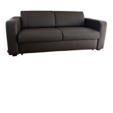 Sofá cama 3 plazas en piel