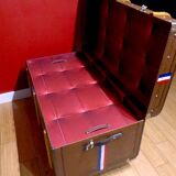 Arched fawn mail trunk 1920s - 100 x 54 x 46 cm