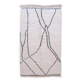 Tapis Blanc Beni Mrirt - 265 x 165 cm