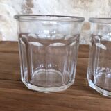 Set of 3 old jam glass jars