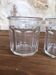 Set of 3 old jam glass jars