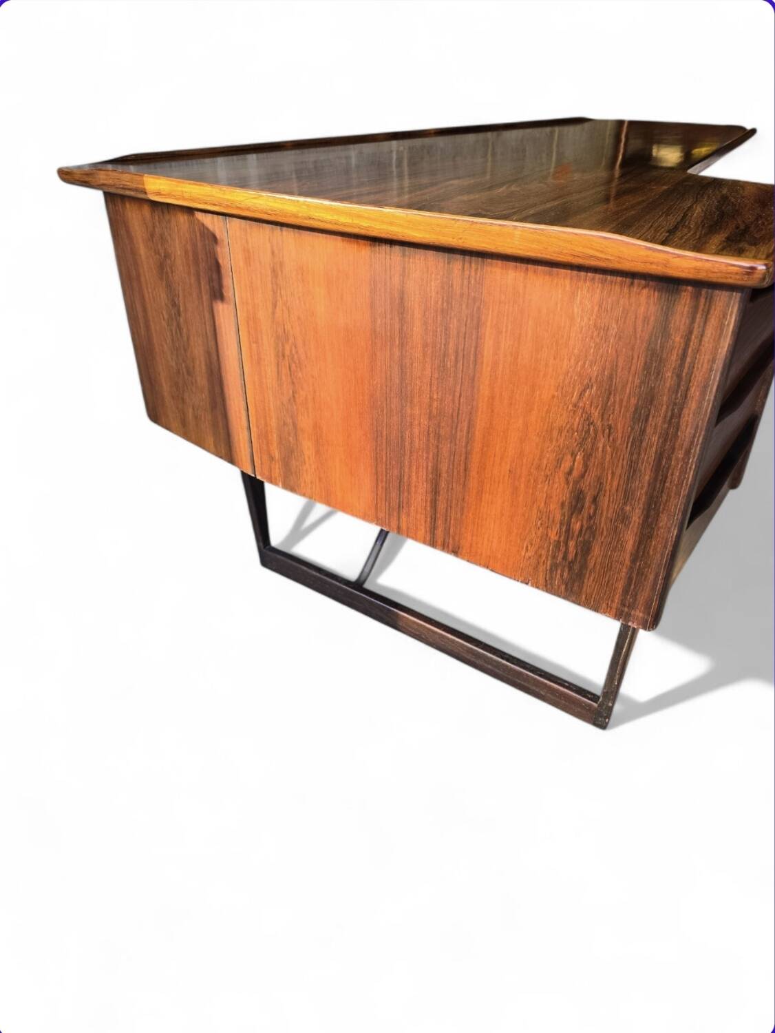 Midcentury Boomerang bureau van Peter Løvig Nielsen voor Hedensted
