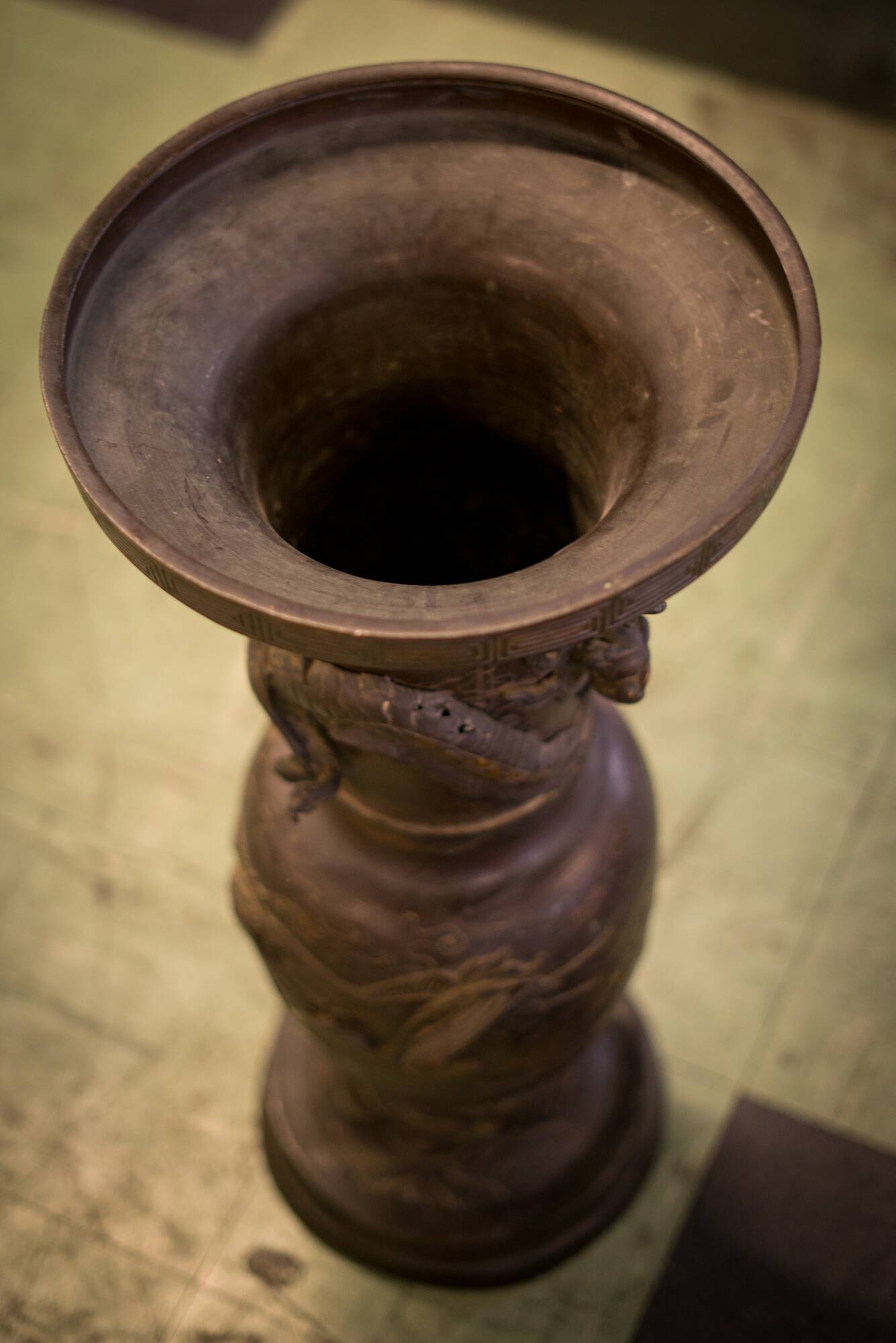 Bronze umbrella stand 1950