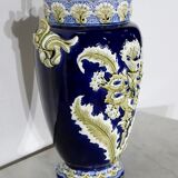 Earthenware vase, faience factory of fives lille - early twentieth century