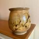 Antique glazed terracotta pot from the 19th century.