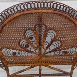 Peacock rattan bed tete