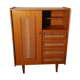 Vintage rattan wardrobe