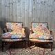Pair of large armchairs in Louis XVI - Neoclassical style