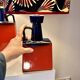 Unique designer lamp pair by Walter Brecht - West German ceramics