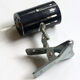 Chocolate lacquered metal clamp spot 1960/70