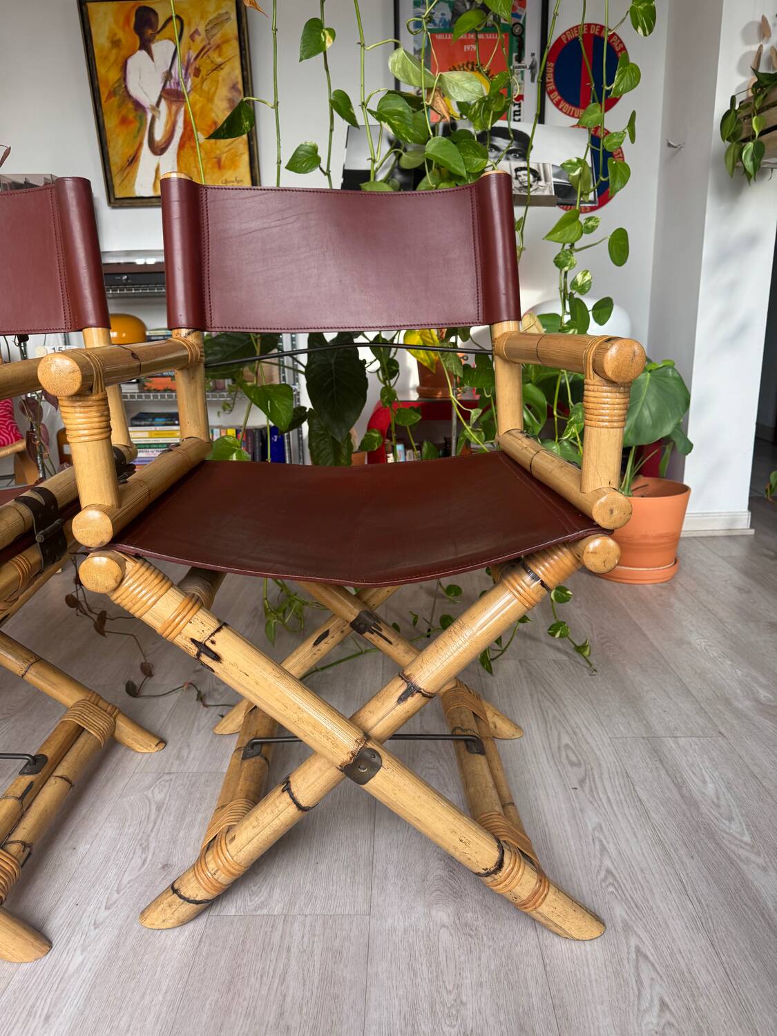 2 Lyda Levi McGuire Director’s Chairs - Leather