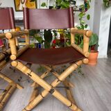 2 Lyda Levi McGuire Director’s Chairs - Leather