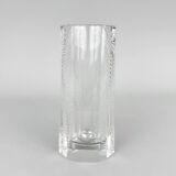 Vase Art Déco en verre taillé à facettes