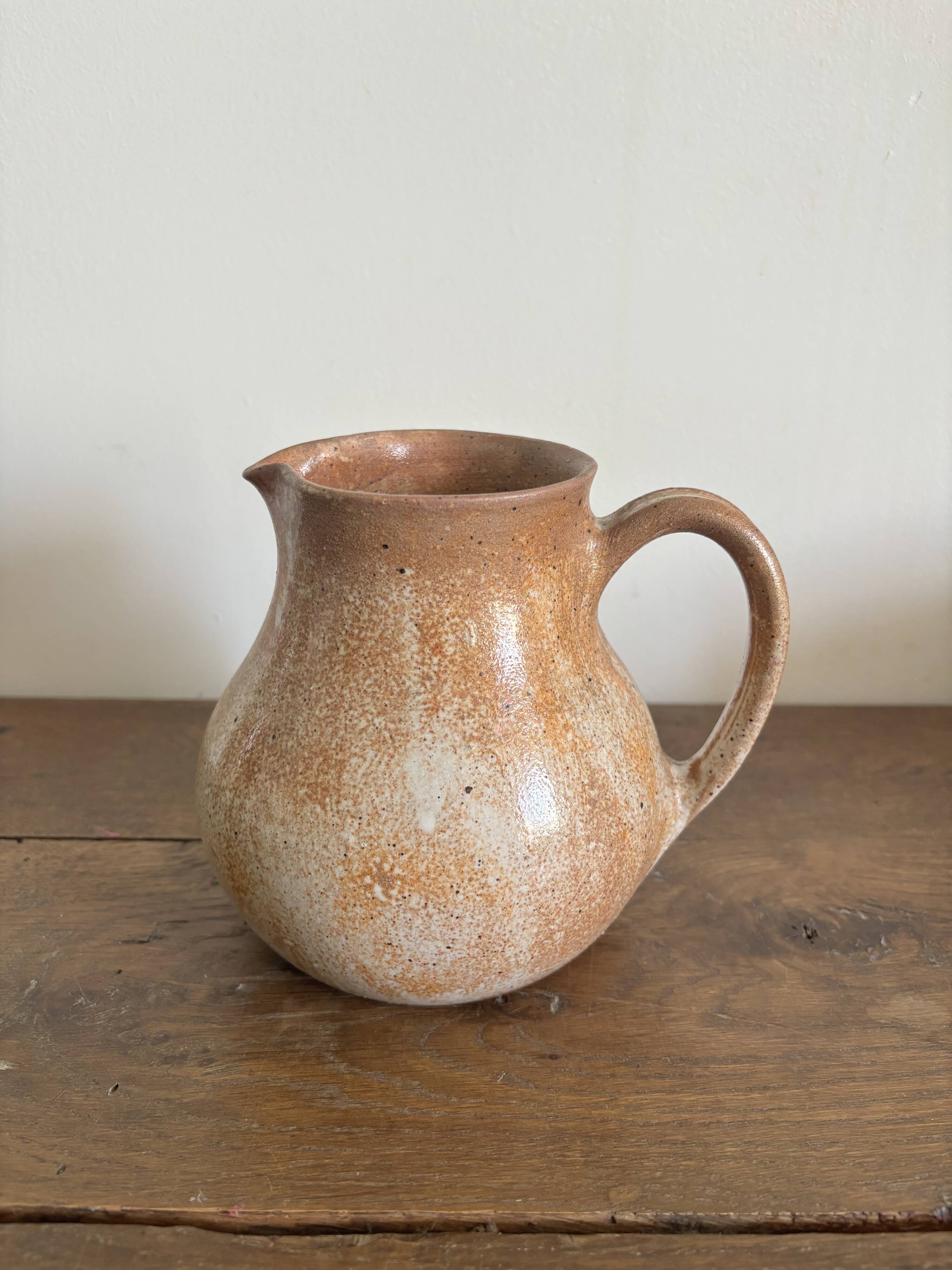Set of French artisanal stoneware ceramics – 1960s
