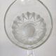 Thick glass carafe pitcher jug 1960