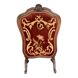 Écran de cheminée ancien