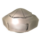 Art Deco ceiling light in frosted glass, pointed.