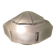Art Deco ceiling light in frosted glass, pointed.