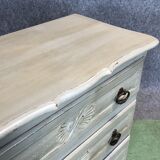 Louis XV style chest of drawers in oak wood 60s