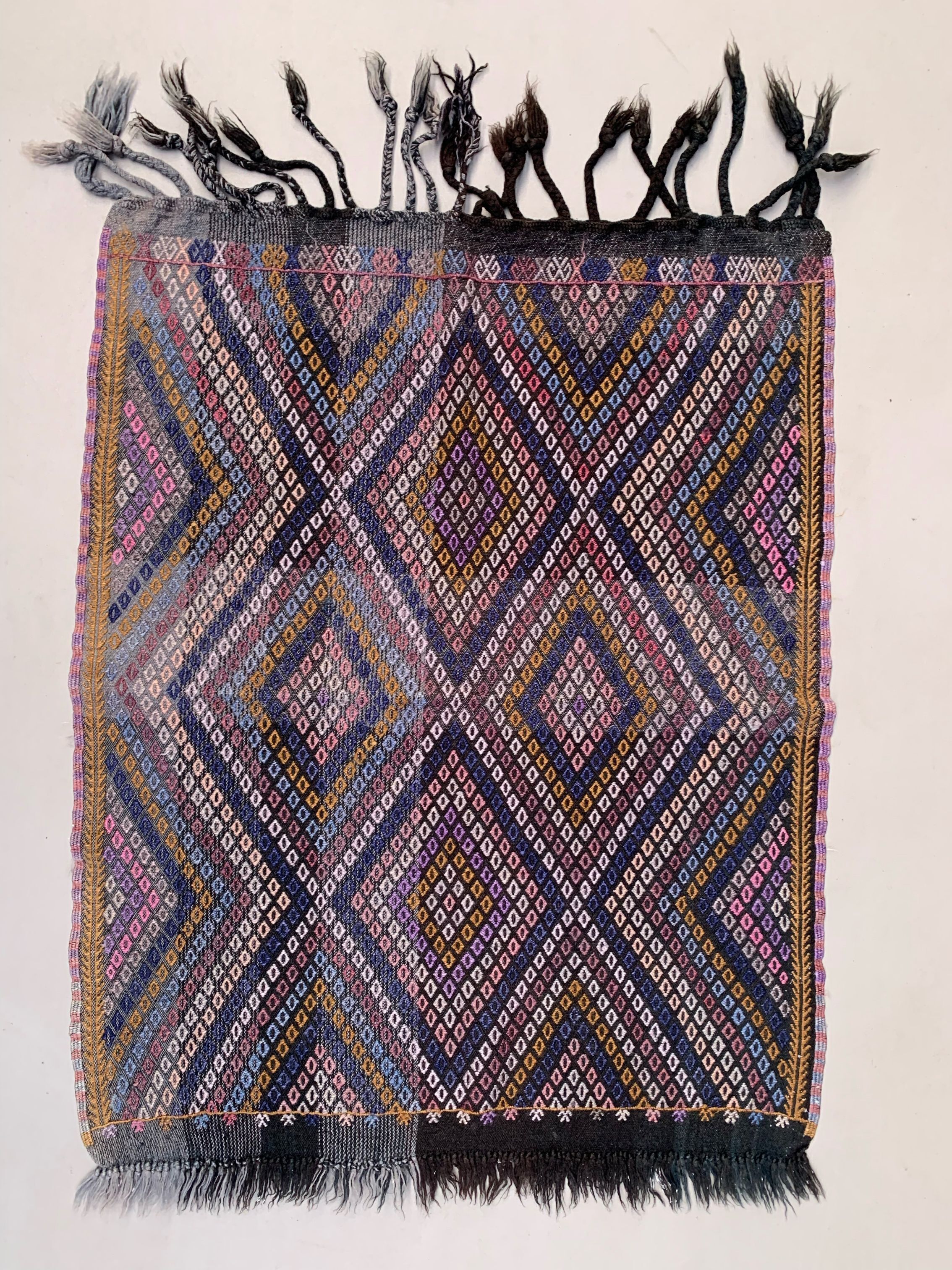 Small Vintage Turkish Kilim Rug 110x84 cm Wool Kelim