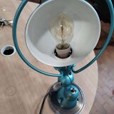 Green Jielde workshop lamp.