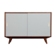 Vintage dark oak chest of drawers by Jiri Jiroutek, model U-452, 1960