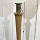 Mazda lamp from the 1960s, sheet metal base and wooden stem
