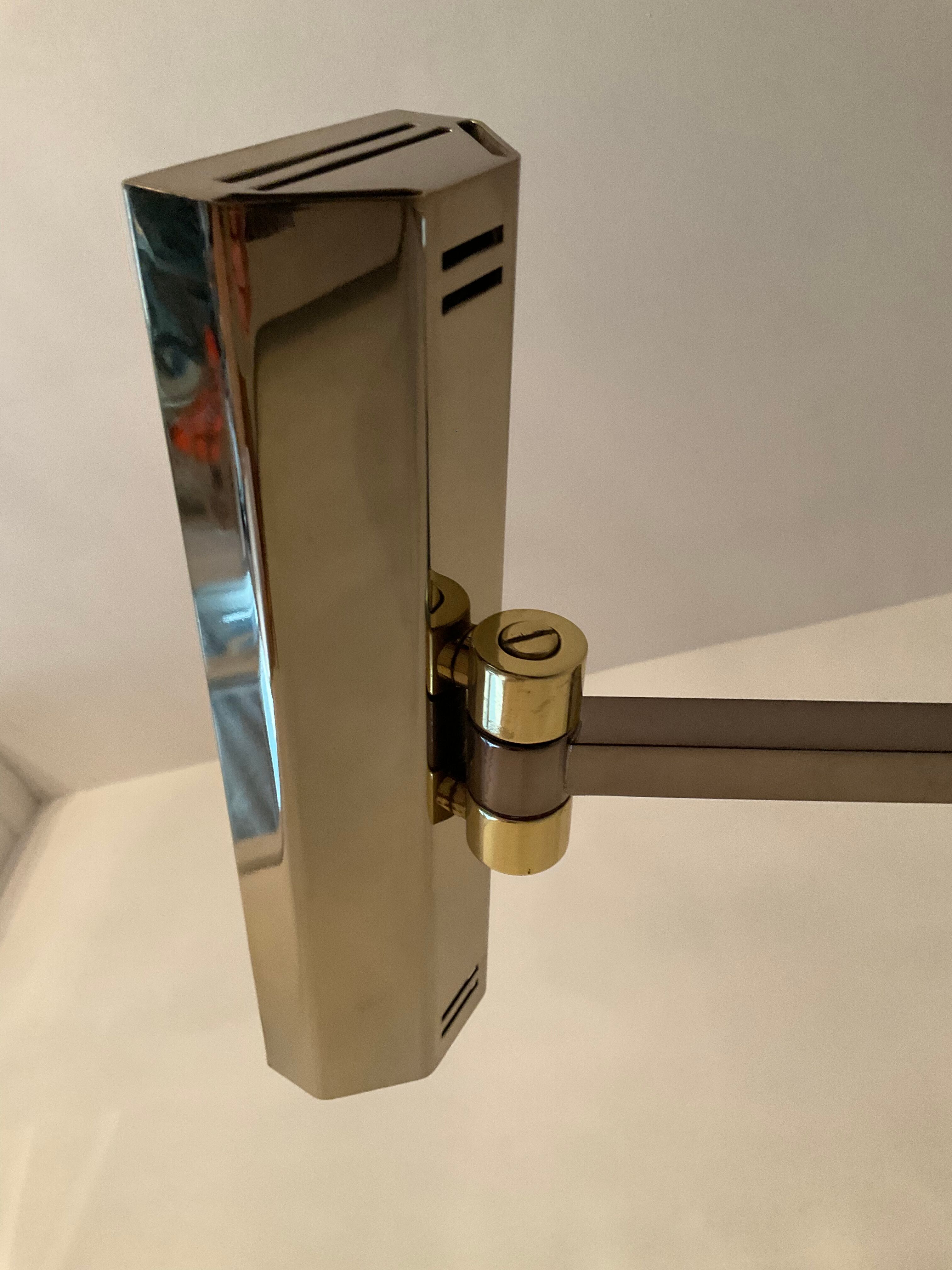 Deknudt brass floor lamp from the 60s