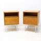 Paire de tables de chevet du milieu du siècle, années 1960, Tchécoslovaquie
