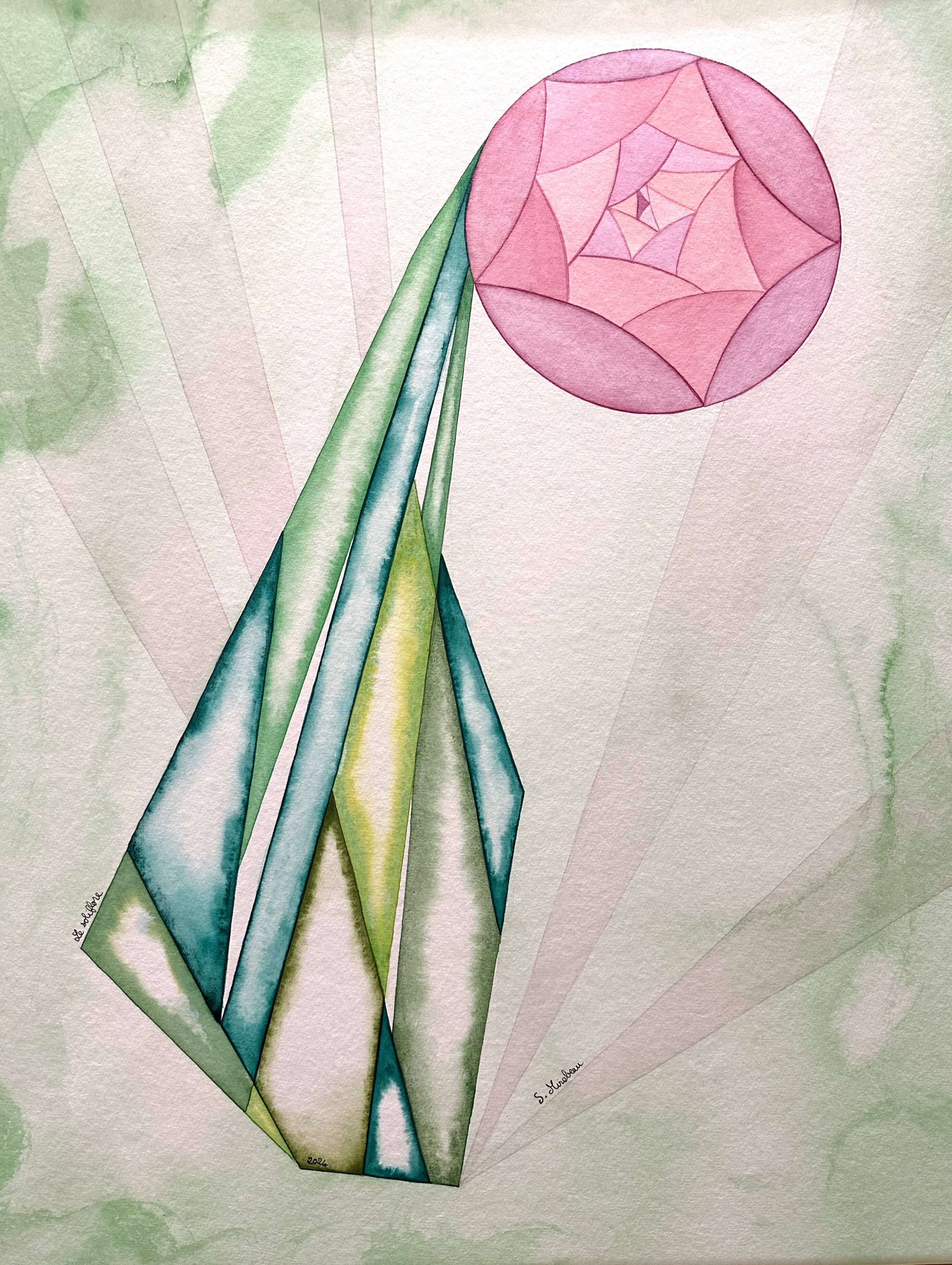 Still life pink flower