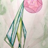Nature morte fleur rose