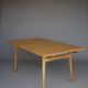 Table à manger extensible en chêne Hans J. Wegner, modèle AT 310, par Andreas Tuck, 196
