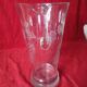 Art deco engraved glass pitcher
