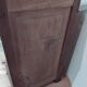 Antique Louis Philippe style bedside table in wood and marble