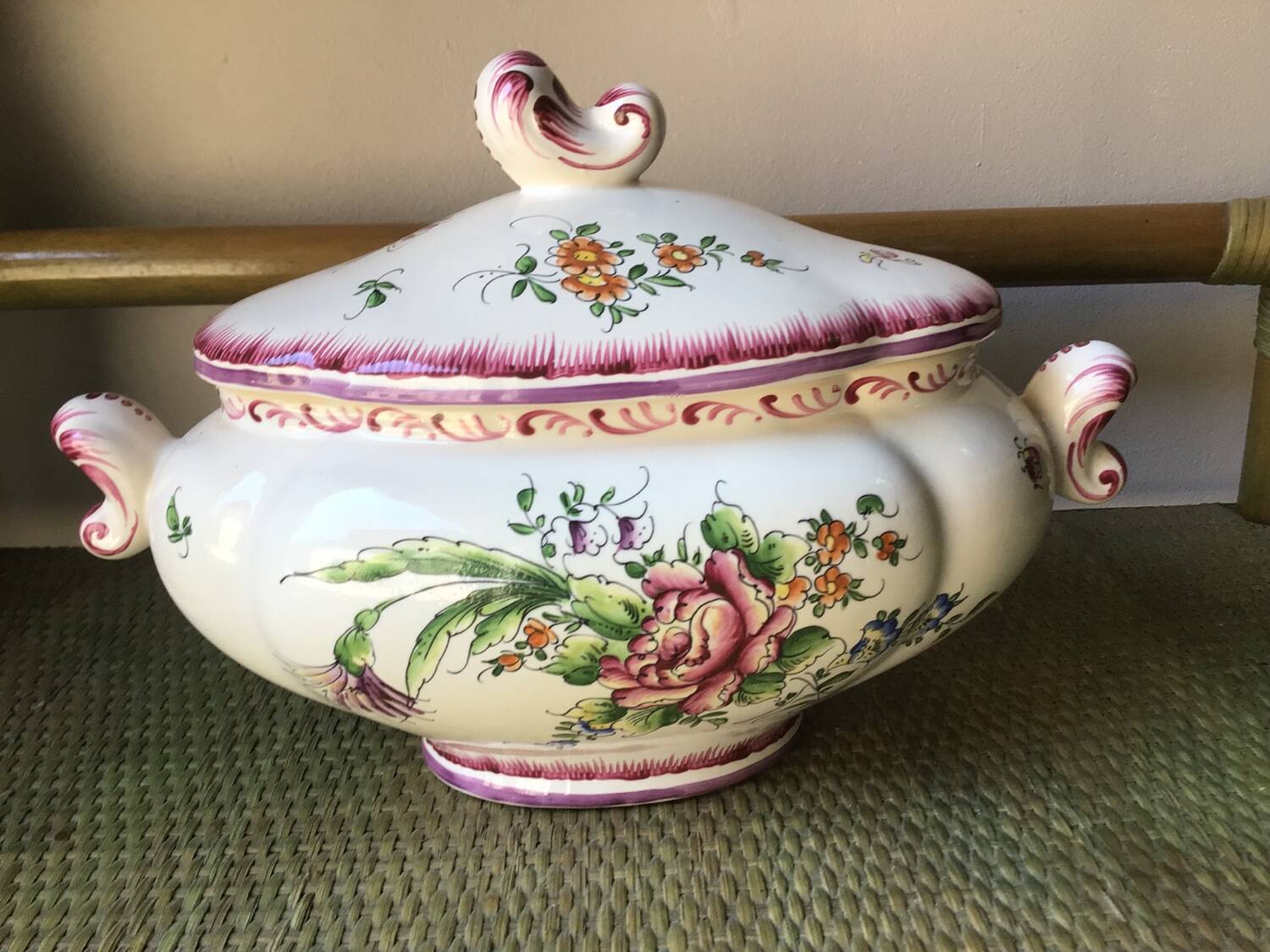 Earthenware dish signed