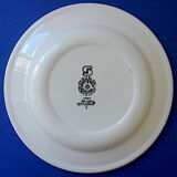 Suite of twelve (12) hotel-grade porcelain table plates