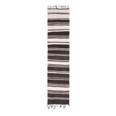 2x10 Kilim Vintage Turc Rayé, Tissé Main, Couloir et Entrée, Style Bohème,
