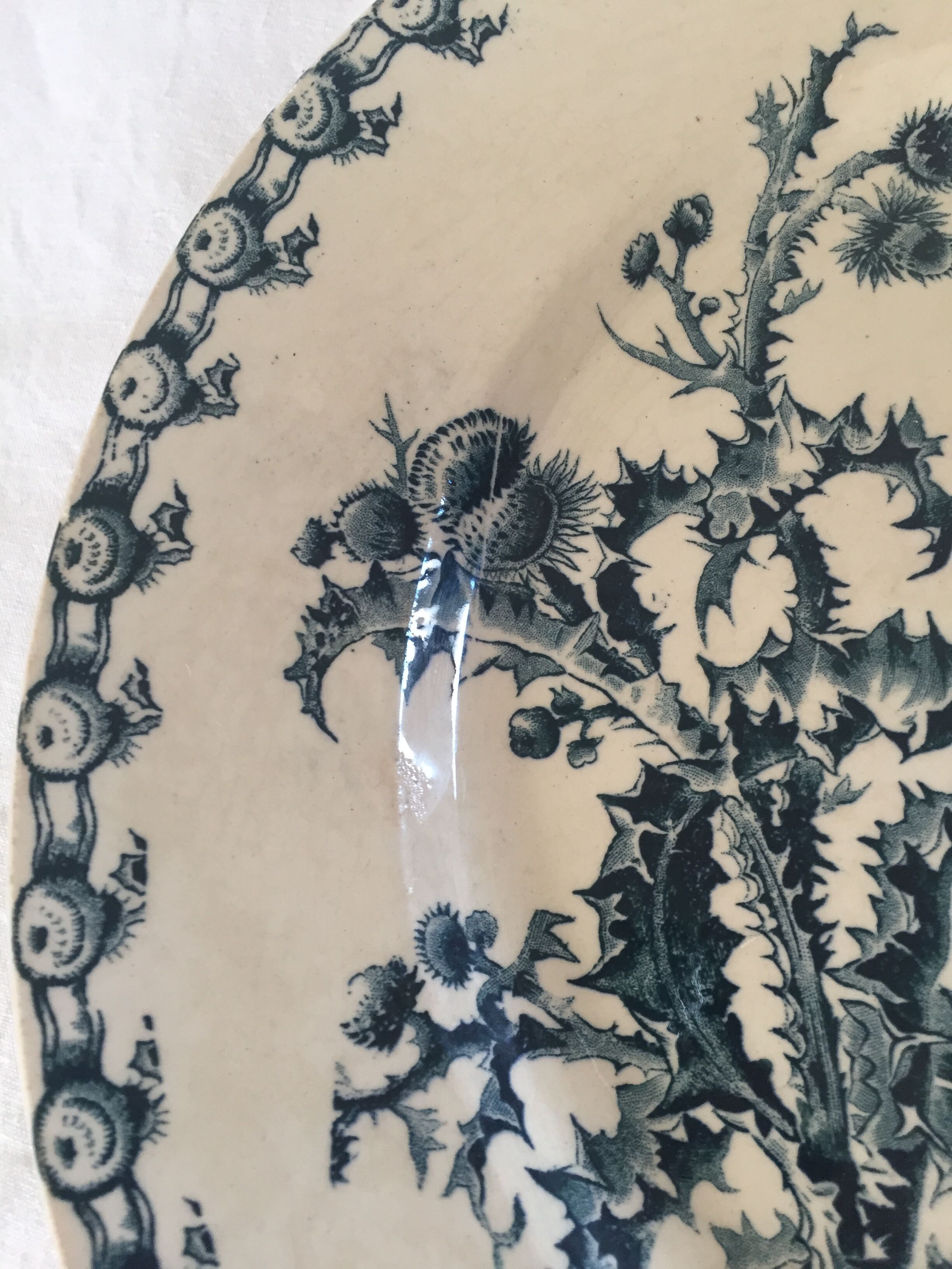 Dish porcelain Opaque of Gien