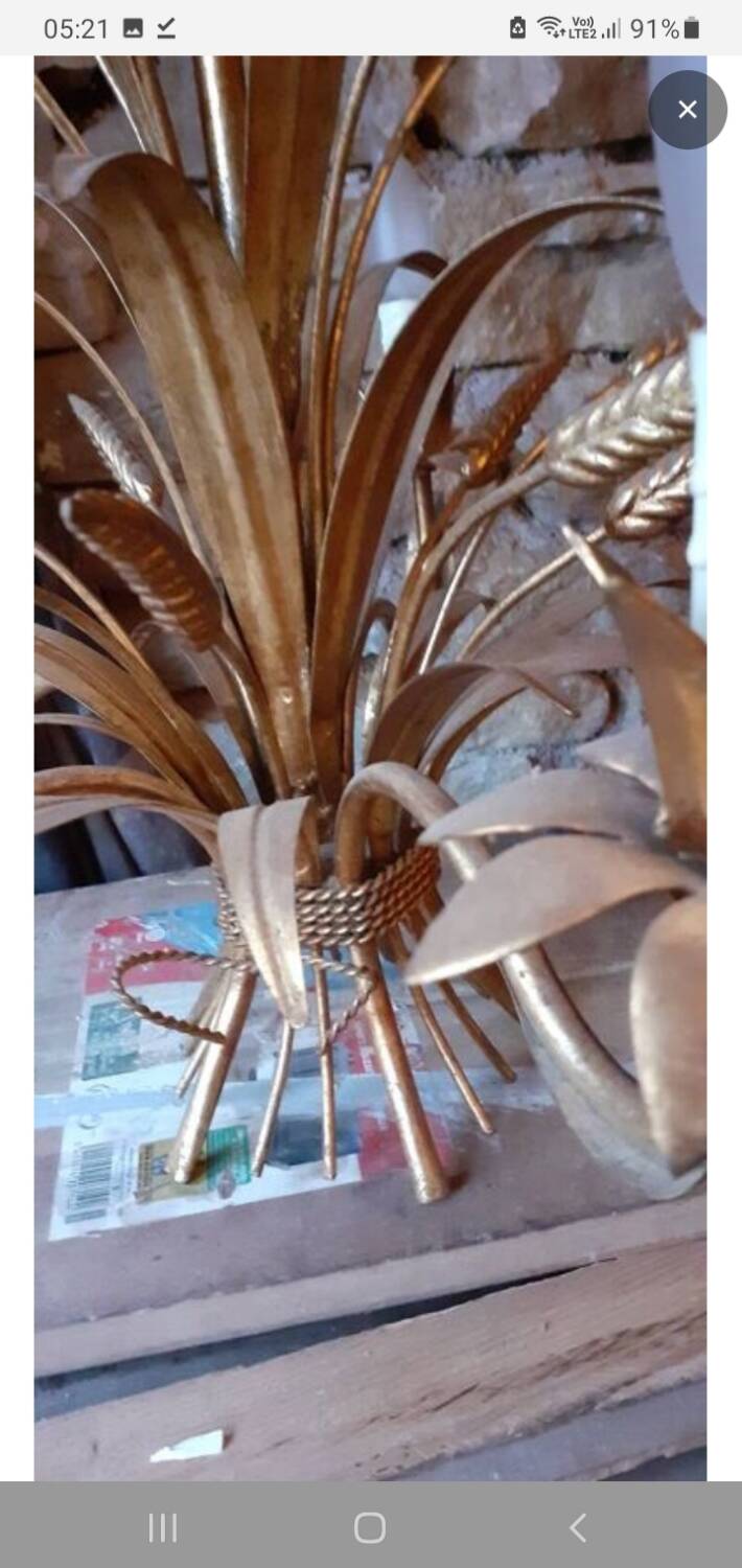 Golden Wheat Ear Chandelier