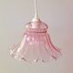 Pink glass pendant lamp