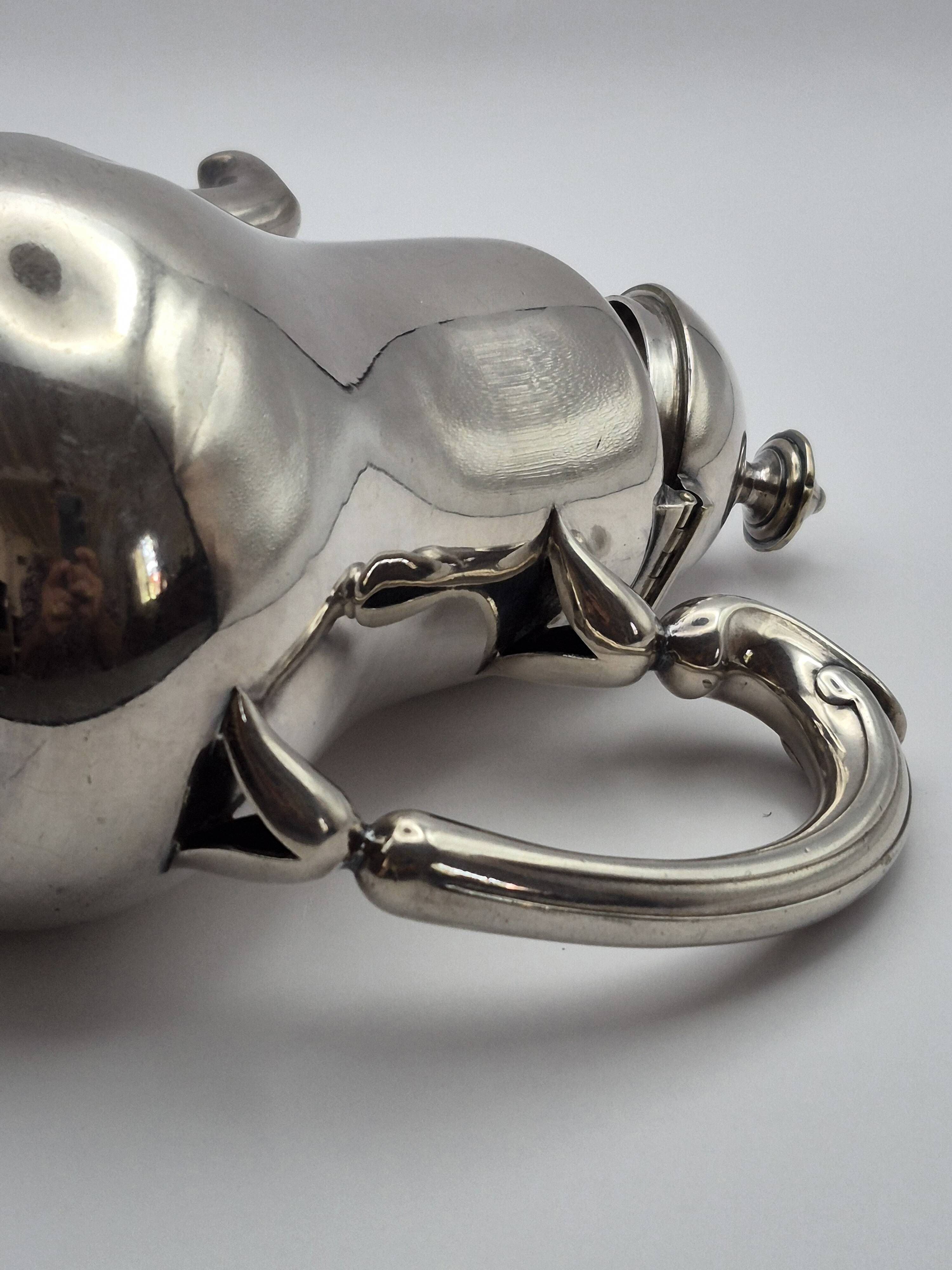 Antique teapot/coffee pot, silver-plated, Christofle house – A499