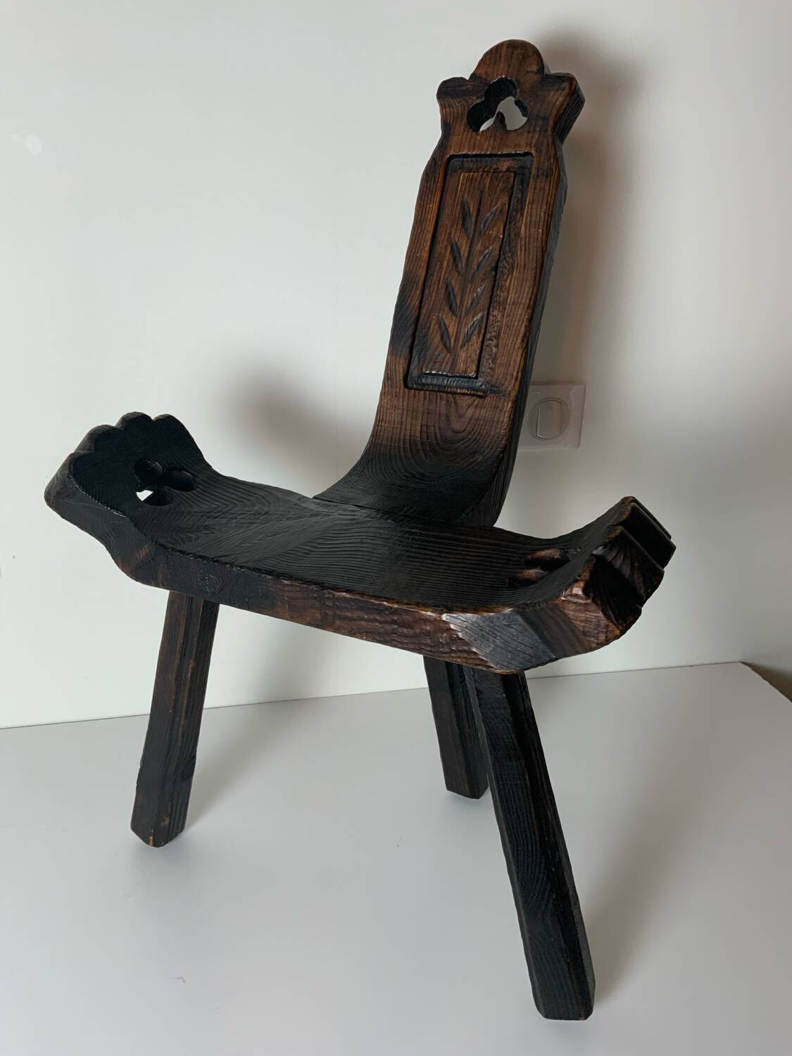 Brutalist pair of chairs