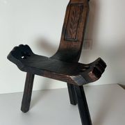 Brutalist pair of chairs