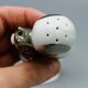 Ancienne paire de saliere sel poivre ecureil art deco porcelaine limoges 19