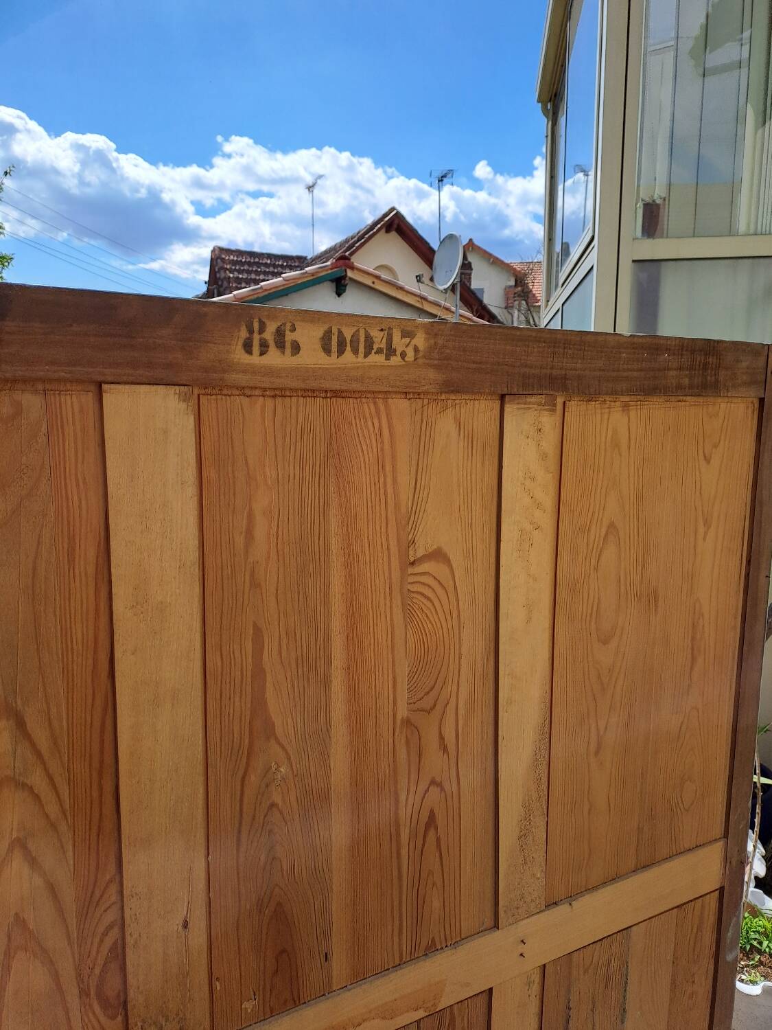 Art Deco 3-door glass bookcase