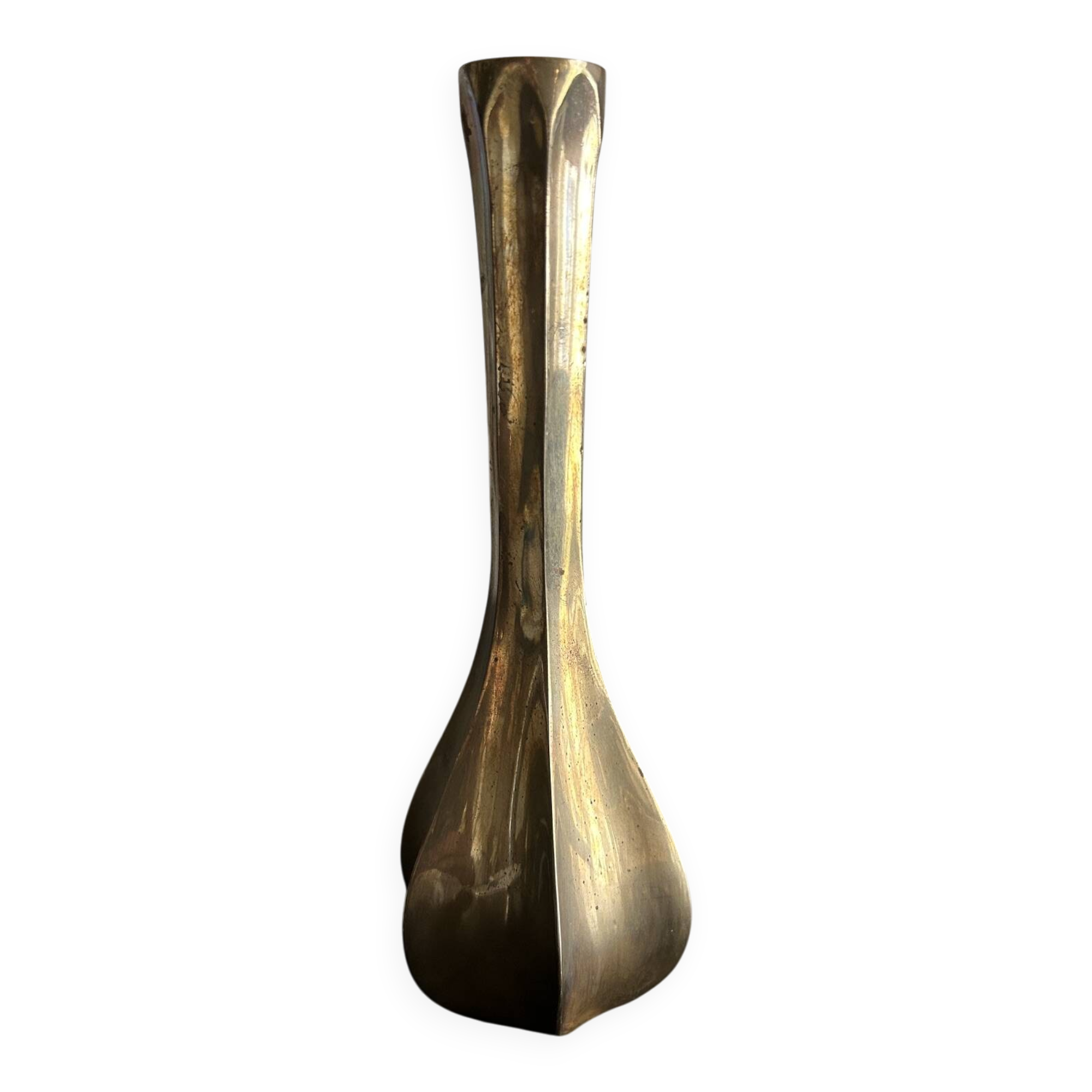 vintage brass vase